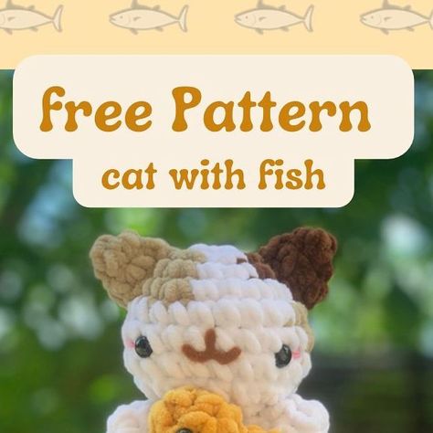 Crochet Pattern Accessories, Cat Pattern Crochet, Crochet Cat Plush Free Pattern, Cat Plushie Crochet Pattern Free, Cute Cat Crochet, Free Crochet Cat Pattern, No Sew Cat Crochet Pattern Free, Kuromi Crochet Pattern, Crochet Cat Free Pattern