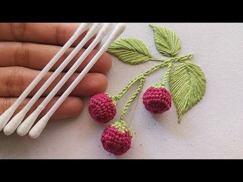 Brazilian Embroidery Stitches, Bead Embroidery Tutorial, Hand Embroidery Patterns Flowers, Hand Embroidery Videos, Diy Embroidery Patterns, Embroidery Hand, Hand Embroidery Projects, 3d Rose, Hand Embroidery Flowers