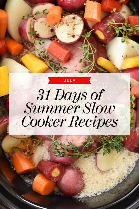 Crock Pot Recipes For Summer, Crockpot Summer Meals Beef, Summer Slow Cooker Recipes Dinners, Summer Chicken Recipes Dinners Crockpot, Crockpot Recipes With Vegetables, Crock Pot Meals Summer, Summer Crock Pot Dinners, Crockpot Meals Summer, Summer Crockpot Chicken