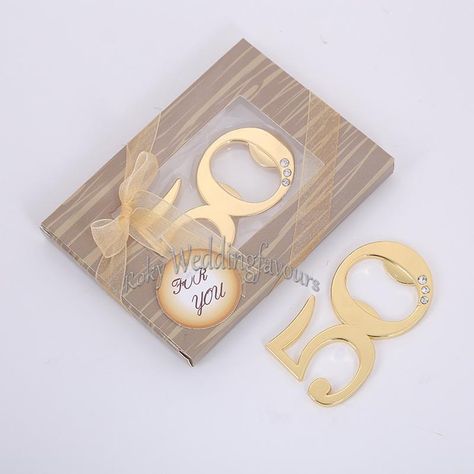 50th Design Golden Bottle Opener Wedding Favors 50th Anniversary Party Favors Birthday Gifts Supplies Event Keepsakes Cheap Wedding Favors To Make Cheap Wedding Favours From Weddingfavours, $1.11| DHgate.Com Antique Wedding Theme, Gold Bottle Opener, Wedding Anniversary Party Favors, 50th Year Wedding Anniversary, 15th Anniversary Gift, Baby Party Favors, Bottle Opener Design, Bottle Opener Favors, Wedding Bottle Opener