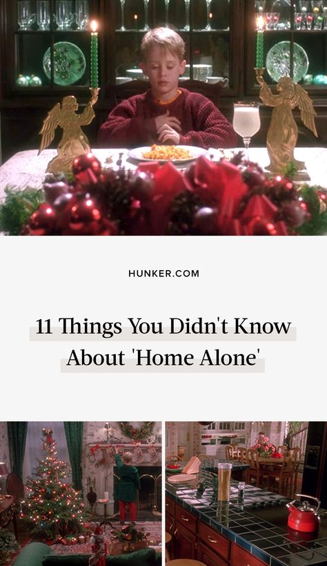 We reached out to set decorator Eve Cauley for details on what went into making the Home Alone set feel like … home. #hunkerhome #holiday #holidaymovie #moviedetails #homealone Home Alone Christmas Astethic, Home Alone Inspired Christmas Decor, Home Alone Interior, Christmas Tv Decorations, Home Alone Christmas Party Ideas, Home Alone Christmas Decor, Home Alone Ornaments, Home Alone Party Decorations, Home Alone Theme Party