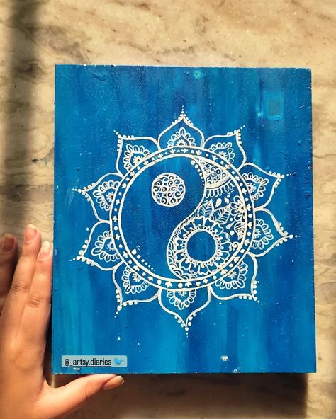 #mandala #creative #mandalaoncanvas Healing Room, Mandala Canvas, Mini Canvas Art, Mandala Drawing, Mini Canvas, Wooden Board, Pink Wallpaper, Drawing Reference, Acrylic Painting