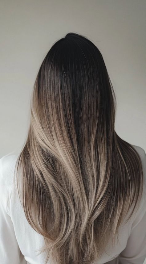 24 Winter Balayage Ideas for Brunettes: Subtle and Bold Hairstyles for a Fresh Winter Glow | LooksNiceOnMe Light Brunette Ombre, Ash Balayage Highlights, Ashy Balyage Long Hair Brunettes, Dark Blonde Winter Hair, Cold Tone Balayage, Long Brunette Balayage Hair, Mousey Brown Hair Balayage, Winter Brunette Balayage, Icy Brunette Balayage