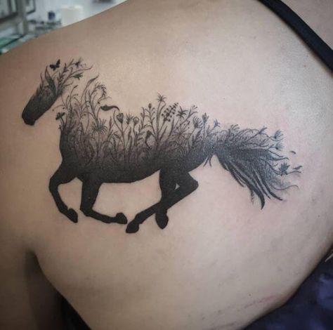 Horse Tattoo inspiration for my tweaks Horse Silhouette Tattoo, Horse Tattoo Ideas, Tattoo Silhouette, Silhouette Tattoo, Horse Tattoo Design, Silhouette Tattoos, Geniale Tattoos, Horse Silhouette, Horse Tattoo