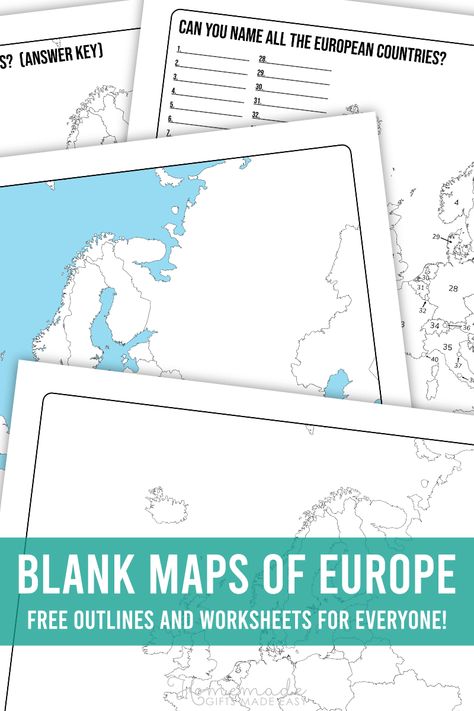 Free Printable Blank Europe Map Europe Map Printable, Europe Quiz, Geography Printables, Xmas Card Messages, World Map Europe, Blank World Map, Map Quiz, Name Tracing Worksheets, Map Of Europe