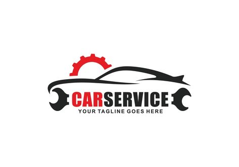 Car Service Logo Design, Car Repair Logo, Car Service Logo, Service Logo Design, Gold Logo Design, Painting Logo, Service Logo, Car Logo, Car Service