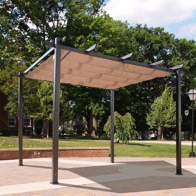 Ombra Pergola, Pergola Retractable, Steel Pergola, Backyard Canopy, Patio Pergola, Metal Pergola, Backyard Gazebo, Pergola Design, Aluminum Pergola