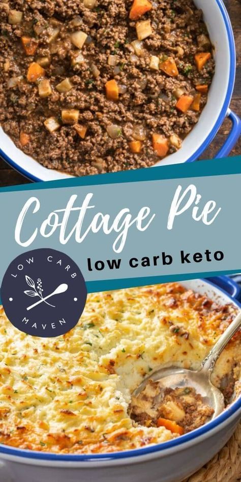 Ground Beef Low Carb, Beef Low Carb, Keto Shepherd's Pie, Cauliflower Mashed, Cottage Pie Recipe, Cauliflower Mashed Potatoes, Low Carb Maven, Cheesy Cauliflower, Boiled Egg Diet Plan