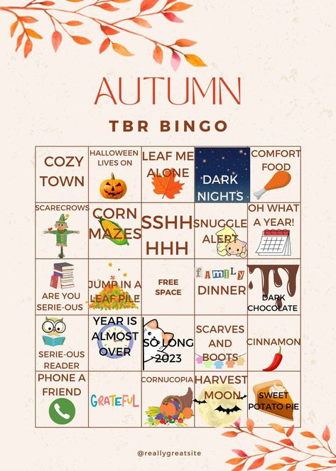 Digital Download. You will not receive a physical copy. This Digital Download can be printed at home or from a print shop.  Autumn TBR Bingo sheet will help you decide what to read for the month of NOVEMBER. Choose books that will win a BINGO on the BINGO sheet. Share your process on social media. The bookish community will LOVE IT! Books For Teenagers, Book Bingo, Autumn Books, Reading Template, Bingo Sheets, Book Reading Journal, Fav Products, Book Templates, November Month