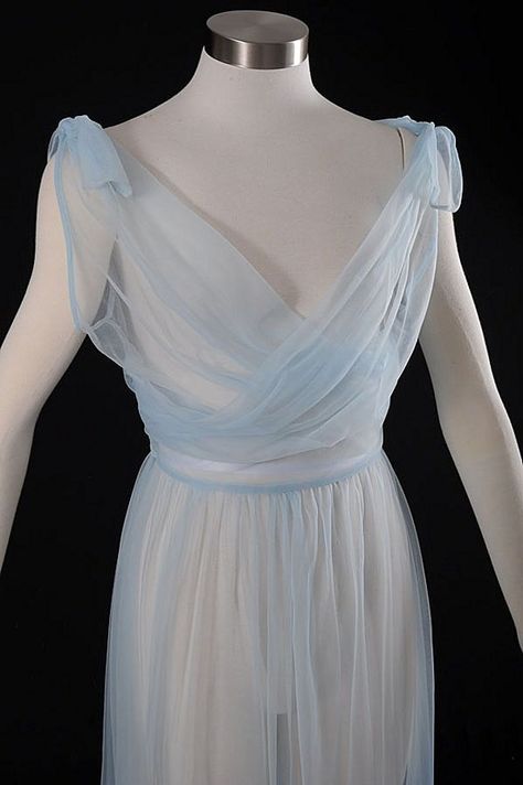 Sheer Vintage Nightgowns, 1950s Lingerie, Coronation Robes, 1950s Outfits, Sheer Gown, Vintage Nightgown, Rita Hayworth, Pretty Lingerie, Closet Fashion