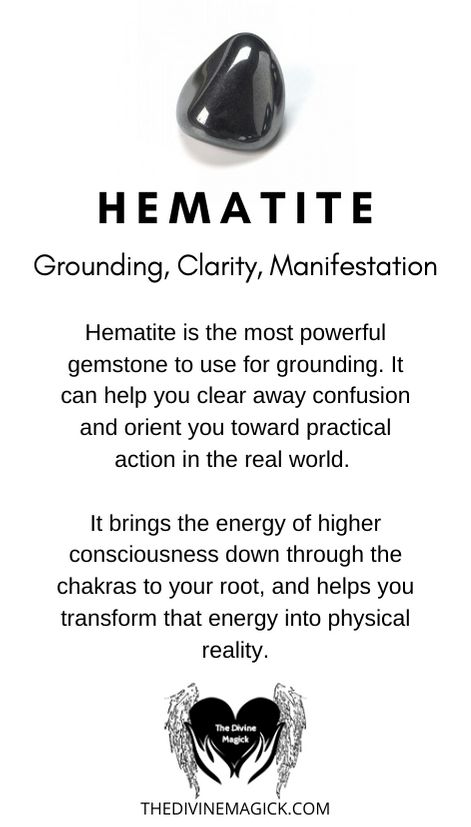 Hematite Crystal Meaning, Clarity Manifestation, Stone Meanings, Best Healing Crystals, Hematite Crystal, Healing Gemstones, Crystals Healing Properties, Spiritual Crystals, Gemstone Meanings