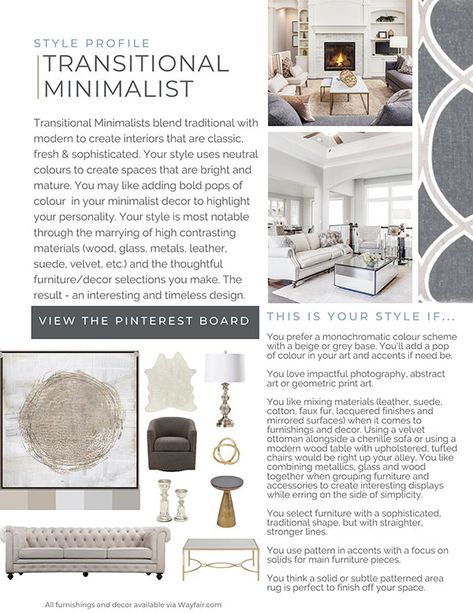 YOUR QUIZ RESULT IS...Transitional Minimalist! – Orangetree Interiors Minimalist Transitional Decor, Pisces Interior Design, Transitional Home Interiors, Orangetree Interiors, Interior Design Guidelines, Modern Transitional Home, Transitional Minimalist, Transitional Home Design, Transitional Interior Design