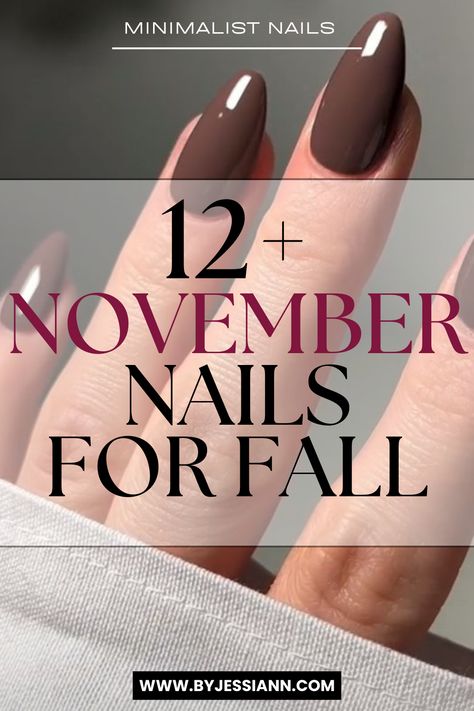 12+ Simple November Nails Fall - Minimalist Autumn Nail Ideas Simple Nails For Fall, Simple November Nails, November Manicure, November Nail Ideas, Autumn Nail Ideas, November Nails Fall, November Nail, Minimalist Autumn, Nails For Fall