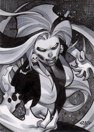 Original Silver Banshee Sketch Card Art by Chris Stevens Comic Art Silver Banshee Dc, Banshee Art, Silver Banshee, Dc Wallpaper, Girl Reference, Dc Women, Comic Villains, Dc Villains, Dc Comics Artwork