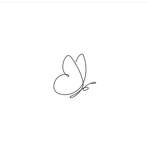 Basic Butterfly Tattoo Outline, Butterfly Lines Tattoo, Butterfly Single Line Tattoo, Small Outline Butterfly Tattoo, Small Butterfly Tattoo Outline, Siluet Tattoo, Minimalist Butterfly Drawing, Single Line Butterfly Tattoo, Tattoo Outline Simple