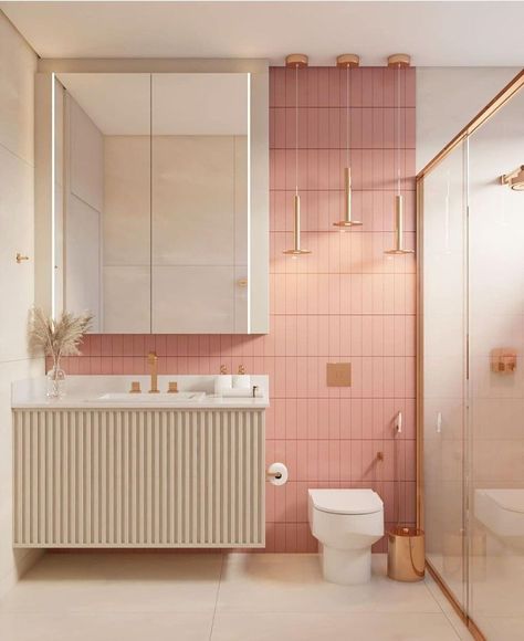 #bathtub #soakertub #bathroomdesign #interiordesign #homedecor #relaxation #bathroominspo #luxurybathroom #uniquedesign #boredpanda Surf Shack Bathroom, Pink Tile Bathroom Ideas, Old Money Interior Design, Old Money Interior, Pink Tile Bathroom, Peach Bathroom, Girl Bathrooms, New Bathroom Ideas, Bathtub Design