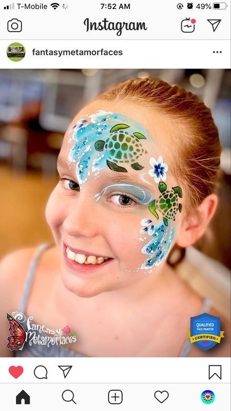 Mermaid Face Paint, Animal Face Paintings, Face Painting For Boys, Christmas Face Painting, Girl Face Painting, Elephant Coloring Page, Festival Face, Face Painting Easy, Face Paint Makeup