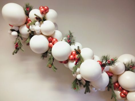 Red Green White Balloon Garland, Baby It’s Cold Outside Balloon Garland, Christmas Birthday Balloon Garland, Rustic Christmas Balloon Garland, Pastel Christmas Balloon Garland, Elegant Christmas Balloon Garland, Christmas Tree Balloon Garland, Classy Holiday Party Decor, Christmas Balloon Arrangement