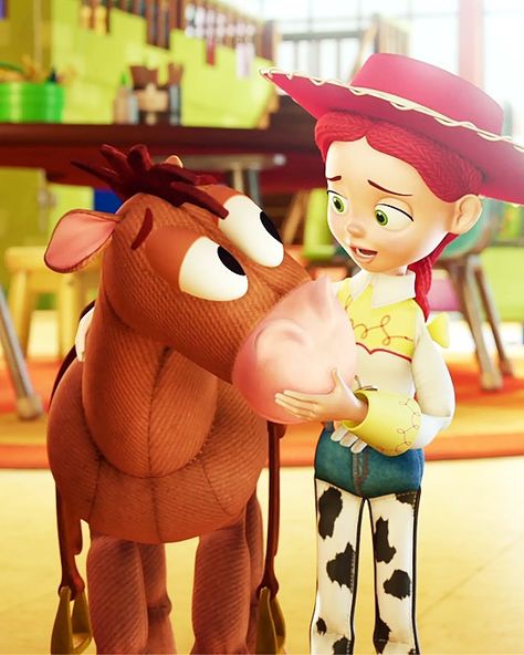 From Pixar’s Toy Story 3 Bullseye Toy Story, Toy Story Bullseye, Toy Story Jessie, Jessie Toy Story, Toy Story 3, Never Grow Up, Pixar Toys, All Toys, Toy Story