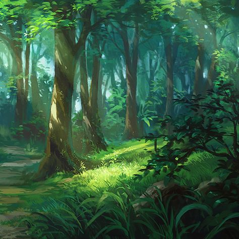 Floresta - Eld Episode Backgrounds, Forest Scenery, Scenery Landscape, Forest Background, Fantasy Forest, Anime Gifs, Forest Art, Fantasy Art Landscapes, Landscape Illustration