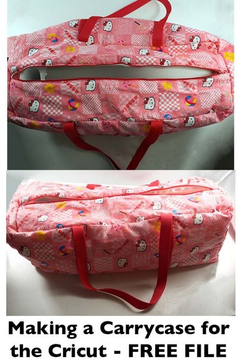 Making a Carry Case for your Cricut Machine – FREE sewing pattern for the Cricut Maker – CraftAGoGo Cricut Carrier Bag Pattern, Cricut Maker Carry Bag Pattern, Cricut Maker Cover Pattern Free, Cricut Cover Pattern Free, Woppet Bucket, Cricut Carrying Case, Cricut Materials, Diy Tas, Sewing Projects Ideas