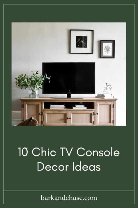 Tired of a dull TV console? Check out these 10 stunning decor ideas to spice up your living space! From stylish accents and plant options to practical storage solutions, we have everything you need to create a beautiful focal point with your TV stand. Learn how to mix and match colors, textures, and unique decor pieces to bring your TV area to life. Don't let your entertainment center fall flat - let it shine with personality and style! Discover easy ways to showcase personal touches and make your room feel inviting. Decorate A Tv Console, Bedroom Tv Stand Ideas, Console Decor Ideas, Tv Console Decor, Tv Stand Decor Ideas, Television Console, Console Decor, Bedroom Tv Stand, Tv Area