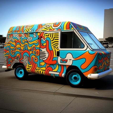 Van Design Ideas, Custom Painted Vans, Van Painting, Trailer Wrap, Van Signage, Van Graphics, Vans Painted, T3 Vw, Vehicle Branding