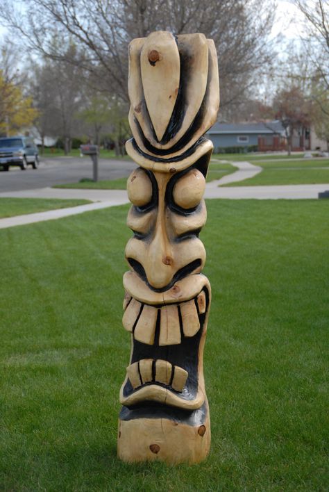 Tiki Carving Pattern, Tiki Pole, Tiki Wood Carving, Tiki Carving, Hawaiian Tiki Statues, Driftwood Tiki Mask, Ceramic Tiki Head, Tiki Faces, Wooden Tiki Statue