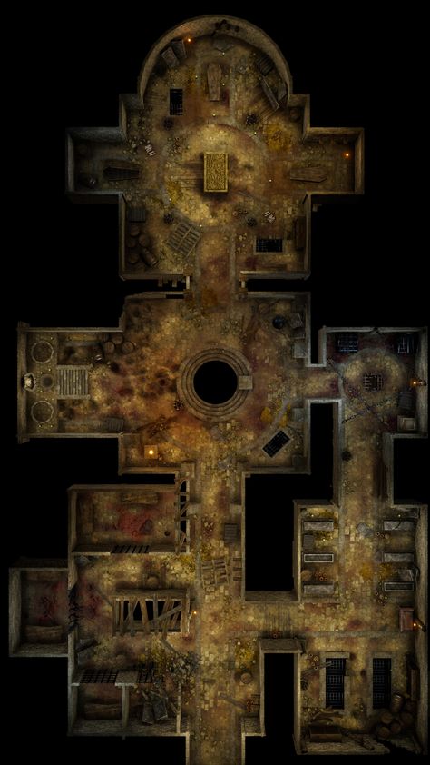 Ruined Keep Battlemap, Ruined Temple Battlemap, Ruins Battlemap, Ruined Tower, Dnd Locations, Map Ideas, Map Games, Tabletop Rpg Maps, Dnd Maps