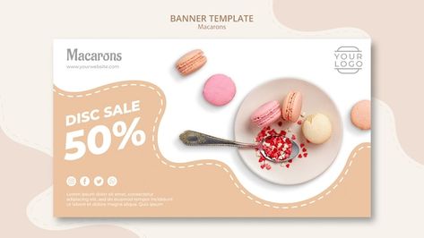 Cake Boxes Packaging, Website Design Inspiration Business, Spring Sale Banner, Big Sales Banner, Teaching Graphic Design, Summer Sale Banner, Voucher Design, Food Banner, Colorful French