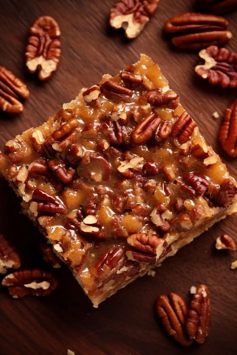 Pecan Dream Bars, Family Style Restaurant, Pecan Squares, Jello Cookies, Easy Candy Recipes, Bar Desserts, Dream Bars, Easy Candy, Pecan Bars