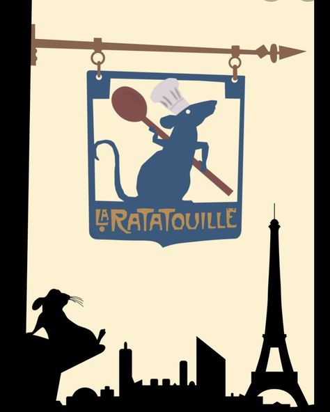 Ratatouille Painting Canvas, Ratatouille Decorations, Ratatouille Kitchen, Disney Magnets, Ratatouille Movie, Remy Ratatouille, Kitchen Mural, Ratatouille Disney, Painted Earth