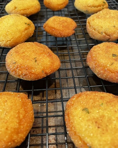 Creole Cornbread Recipe, Creole Cornbread, Cornbread Homemade, Water Cornbread Recipe, Country Meals, Hot Water Cornbread Recipe, Cornbread Pancakes, Water Cornbread, Hot Water Cornbread