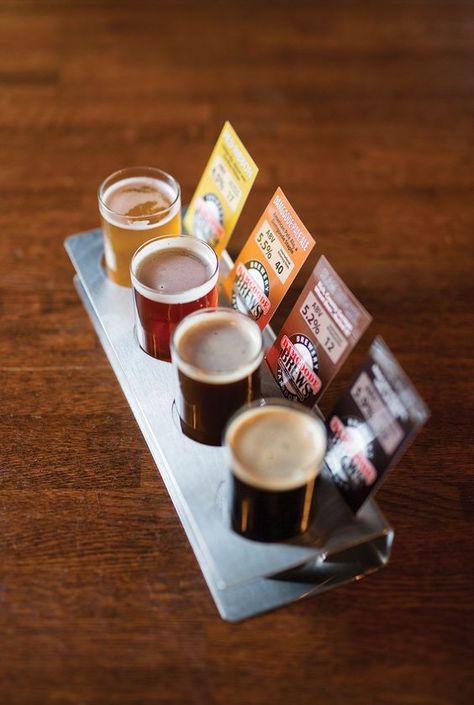 Beer Bar Ideas, Brewery Decor, Beer Sampler, Beer Taster, Brewery Bar, Brew Bar, Brewery Design, Beer Flight, Beer Menu