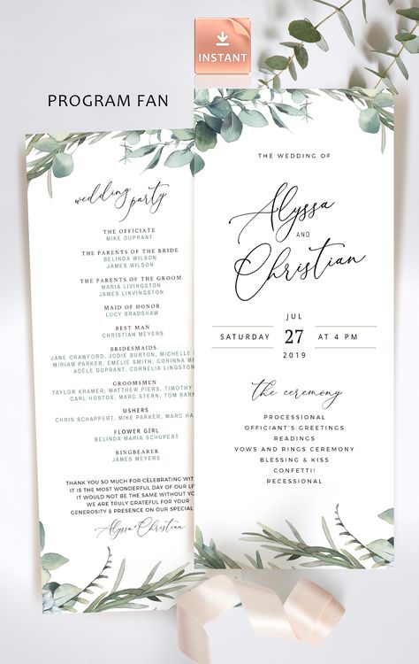 Order Of Service Wedding, Wedding Service Program, Wedding Program, Wedding Program Template Free, Diy Wedding Fans, Diy Wedding Program Fans, Diy Wedding Programs, Rustic Wedding Programs, Program Fans