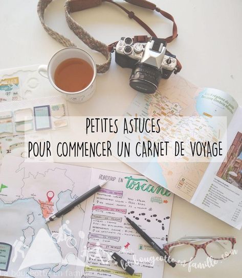 Petites astuces pour commencer un carnet de voyage - La bougeotte en famille Bullet Journal Voyage, Album Photo Voyage, Trip Journal, Album Journal, Travel Art Journal, Au Pair, Photo Album Scrapbooking, Travel Scrapbook, Scrapbook Albums