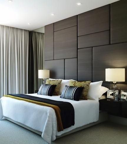 Love this custom headboard! Padded Wall Panels, Upholstered Wall Panels, Feature Wall Bedroom, Upholstered Walls, Interior Design London, Padded Wall, Headboard Wall, Headboard Designs, Bedroom Headboard