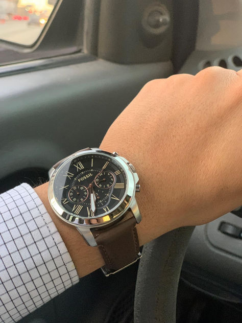 Elevate Dad's Style with the Fossil Grant Men's Watch! ⌚️ Crafted with precision and sophistication, this timepiece features a chronograph display and your choice of a genuine leather or stainless steel band. The epitome of timeless elegance, it's the perfect Father's Day gift to show your appreciation. Make this Father's Day one to remember - gift him the Fossil Grant Men's Watch! 🎁 #FathersDayGiftsIdeas Blue Luggage, Fossil Watches For Men, Dad Fashion, Fossil Watch, Fossil Watches, Stainless Steel Band, Men's Watch, Chronograph Watch, Gifts Ideas