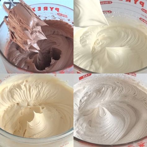 Piping Ganache, Eggless Mousse, Bakery Frosting, Cupcake Savvy, Whipped Chocolate Ganache, Whipped Ganache, Pretty Candy, Cake Filling Recipes, Buttercream Fondant