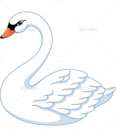 Swan Drawing, Swan Animal, Swan Tattoo, Swan Painting, Swans Art, Embroidery Transfers, Bird Drawings, Journal Doodles, Art Drawings Sketches Simple