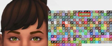 Sims 4 Cc Eyes, Ruin My Life, Sims 4 Mods Cc, Sims 4 Cc And Mods, Color Sorting, Girls Girl, Making 10, Color Swatch, Sims Mods