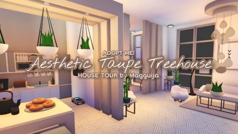 Adopt Me Plant Hacks, Roblox Aesthetic House, Adopt Me Aesthetic House Ideas, Adopt Me Home Ideas, Adopt Me Treehouse, Aesthetic Adopt Me House, Adopt Me Bedroom Ideas, Club Roblox Room Ideas, Adopt Me House Ideas