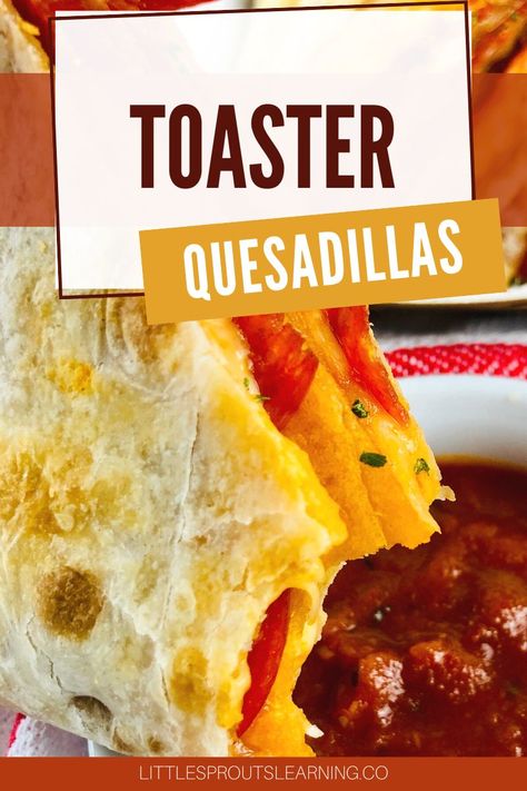 Quesadilla In Toaster, Toaster Quesadilla Recipes, Food Program Meals Daycare, Toaster Quesadilla, Infant Meals, 5 Minute Lunch, Toaster Recipes, Quesadilla Recipes Easy, Breakfast Quesadilla