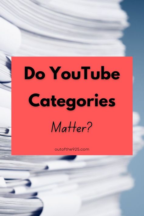 Do YouTube Categories Matter? Youtube Beginners, Youtube Questions, Basic Questions, Youtube Hacks, Seo Techniques, Camera Reviews, Video Course, Microsoft Excel, Video Maker