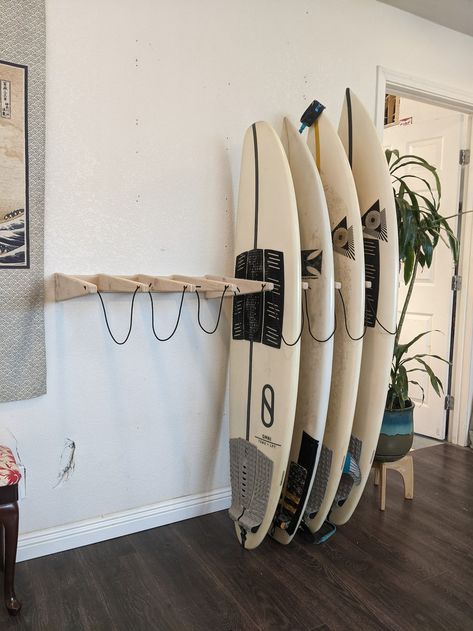 8 Slot Surf Rack / 5 Wide Slots / Economy Surf Rack / Modular Wall Mount Surf Rack / Wood Joinery / Sustainable Pine Plywood - Etsy Surf Rack Wall, Surf Storage, Surf Board Rack, Paddle Board Storage, Surfer Room, Surfboard Storage, Surf Store, Surf Rack, Gear Room