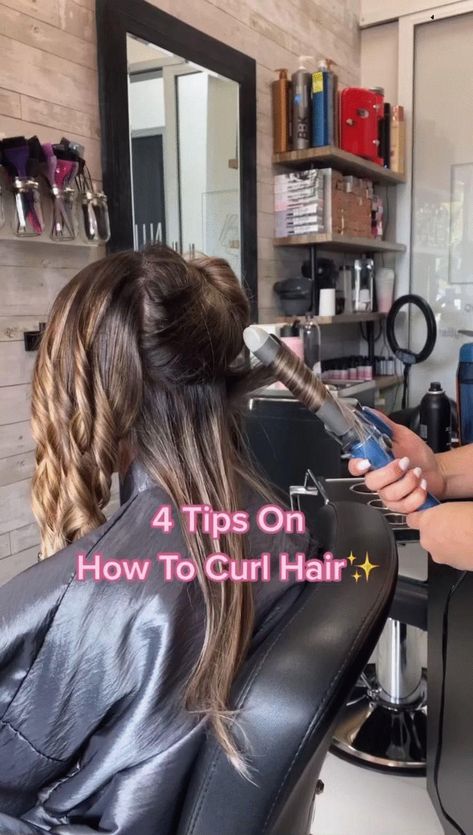 Curly Hair With A Curling Iron, Cute Curls With Curling Iron, Curl With A Curling Iron, Curling With A Curling Iron, Hair Inspo Curling Iron, How To Curl Your Hair And Make It Last, How To Make Your Hair Stay Curled, How To Get Good Curls With A Wand, Curl Hair With A Curling Iron