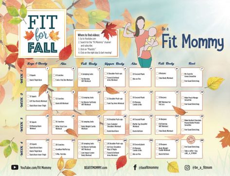 FREE Fitness Challenge– Fit for Fall – Be a Fit Mommy Fall Fitness Challenge, 4 Week Challenge, Fall Fitness, October Ideas, Summer Bod, Wellness Challenge, Week Challenge, Mommy Workout, Fitness Challenge