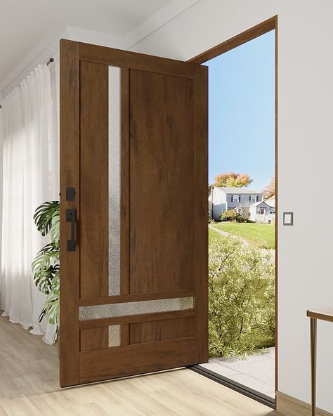 Solid wood front door