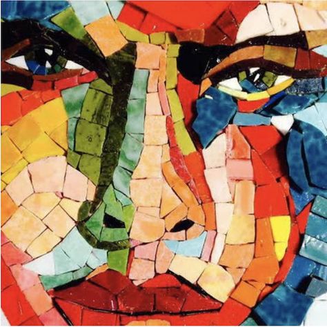 Transferring Your Design To Your Mosaic Base – The Mosaic Store L'art Du Vitrail, Mosaic Art Diy, Paper Mosaic, Mosaic Portrait, Mixed Media Mosaic, Mosaic Art Projects, Mosaic Murals, Glass Mosaic Art, Mosaic Design