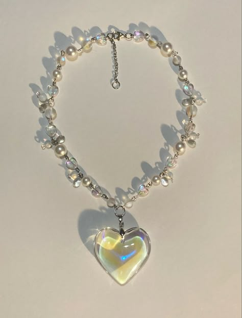 https://goimagine.com/aura-heart-charm-necklace/ Aura Jewellery, Coquette Jewellery, Jewellery Moodboard, Aura Heart, Y2k Fashion Aesthetic, Nail Bags, Soldered Jewelry, Accessories Styling, Sweet Jewelry